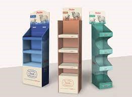 1. Freestanding cardboard displays