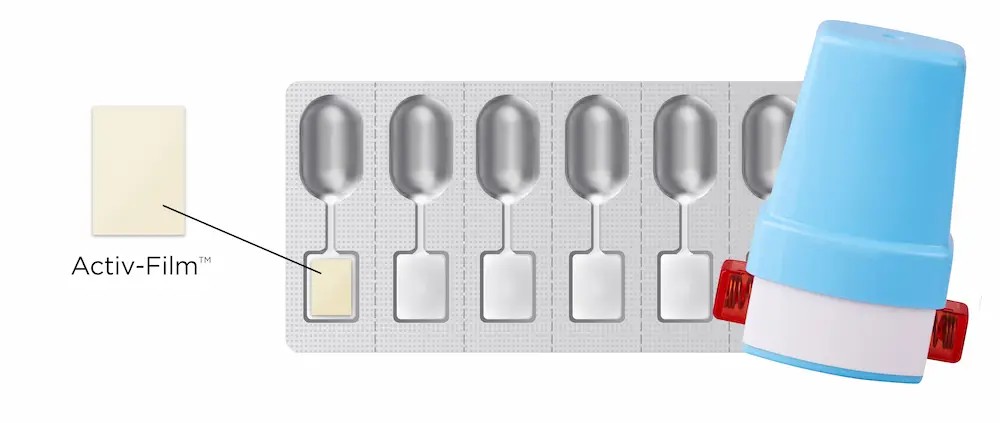 Aptar Activ-Film technology integrated into capsule-based DPI blister packaging (Figure 1)