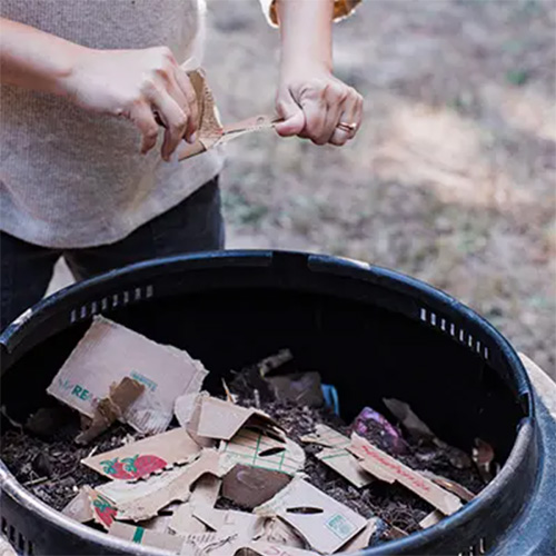 How to Reuse, Recycle, Compost produce container.