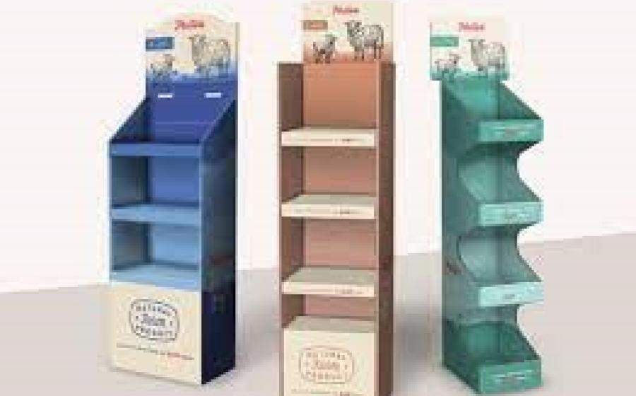 1. Freestanding cardboard displays