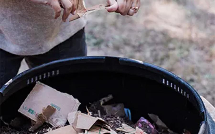 How to Reuse, Recycle, Compost produce container.