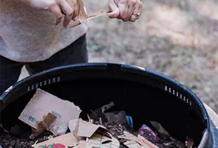 How to Reuse, Recycle, Compost produce container.