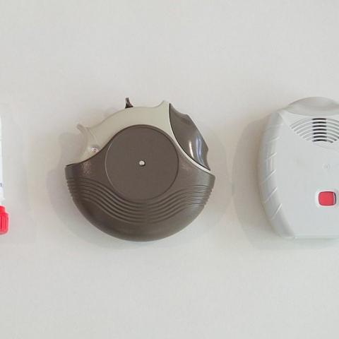 Three types of dry powder inhalers: Turbuhaler, Accuhaler and Ellipta devices